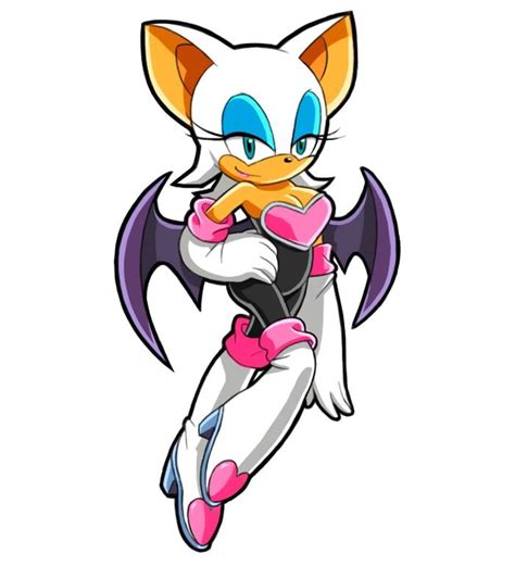 Pink Hearts Cleavage Make Up Rouge The Bat Sonic