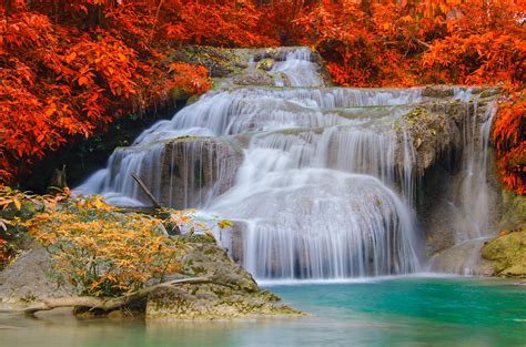 Season Autumn Waterfalls Nature Wallpaper 6000x3974 994277