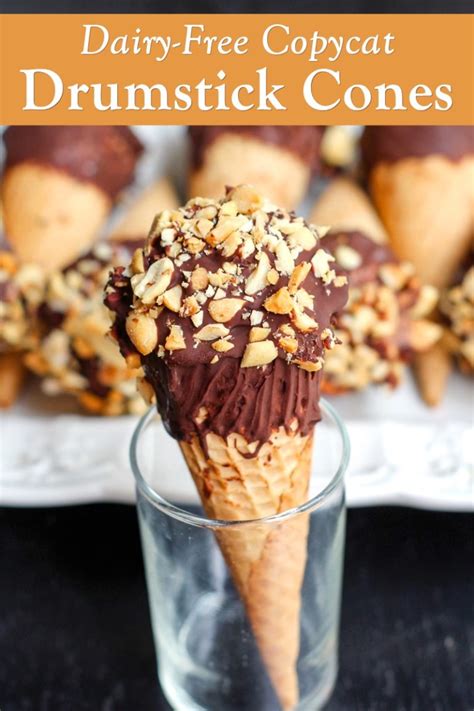 Dairy Free Drumstick Ice Cream Cones Recipe Vegan Friendly