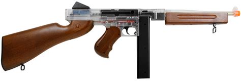 Thompson M1a1 Airsoft Submachine Gun Clear Airgun Depot