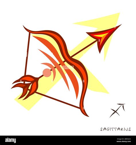 Sagittarius Zodiac Sign Horoscope Symbol Vector Illustration Stock Vector Image Art Alamy