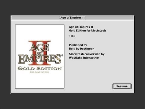 Age Of Empires Ii Gold Edition Macintosh Repository