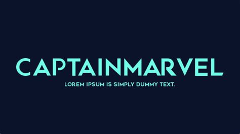 Captainmarvel Font Download Free For Desktop And Webfont