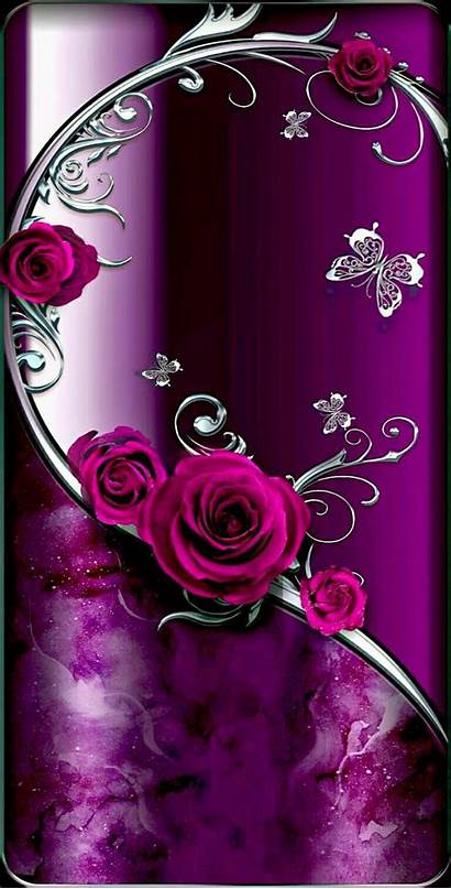 Iphone Bling Butterfly Purple Liebe Romantic Wallpapers