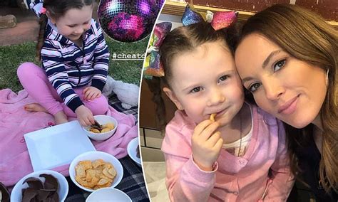Kyly Clarke Enjoys A Cheat Day With Four Year Old Daughter Kelsey Lee