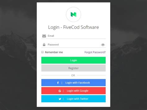 Login Form Html And Css Responsive Uplabs