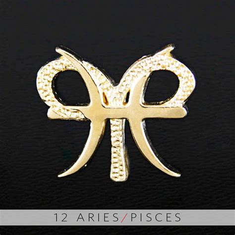 12 Aries And Pisces Gold Unity Pendant By Unitydesignconcepts 99 99 Aries And Pisces Pisces
