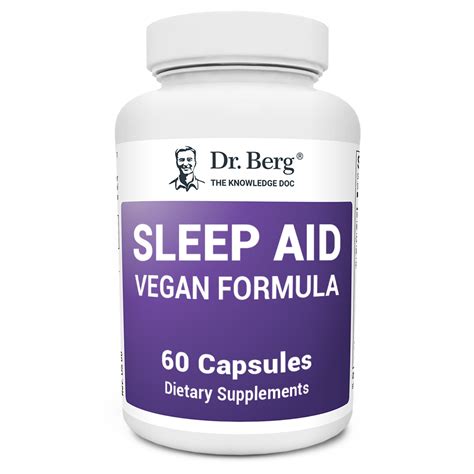 Dr Berg Sleep Aid Vegan Formula Sleeping Aid Supplement 60 Capsules