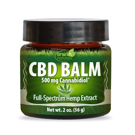 shop irwin naturals cbd balm 250mg 500mg 1000mg best cbd finder