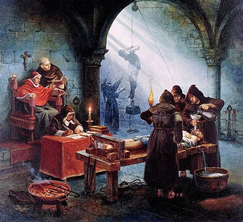 Medieval Inquisition Greeting Card For Sale By Christian Jegou