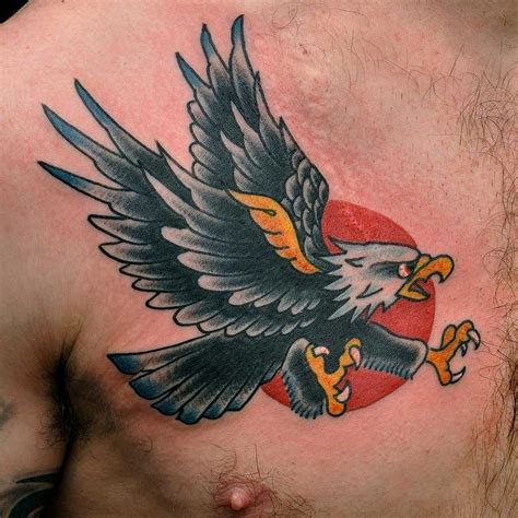 There are so many designs that you can choose from, but it is important that you get the design that describes you in any way. traditional-eagle-tattoo-on-chest-2.jpg (640×640) | Traditional eagle tattoo, Hawaiian tattoo ...