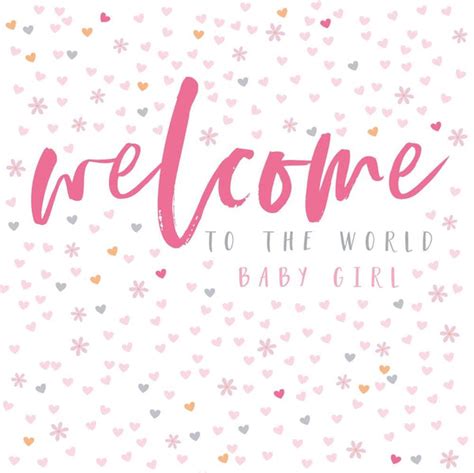 Welcome Baby Girl Card The Eel Catchers Daughter
