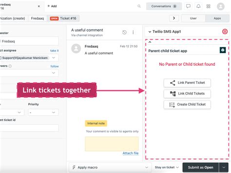 Parent Child Ticketing App Integration With Zendesk Support