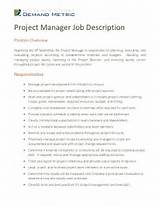 It Project Management Job Description Photos