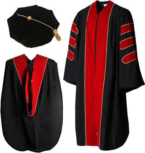 8 Sided Doctoral Tam Graduation Cap And Gown 77a