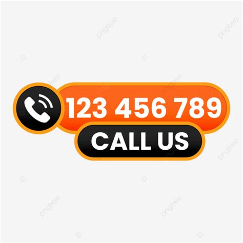 Transparent Colorful Call Us Now Button With Phone Number Call Us