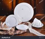 Pictures of Elegant White Dinner Plates