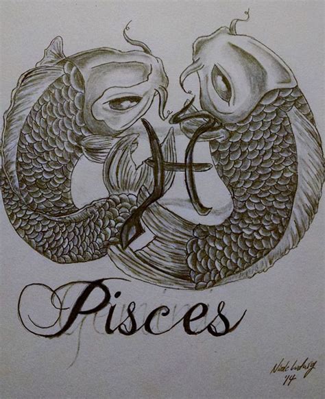 Pisces Sketch At Explore Collection Of Pisces Sketch