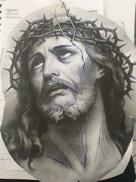 Jesus Christ Drawing Jesus Drawings Christ Tattoo Jesus Tattoo Religion Tattoos Archangel