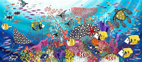 Melanie Hava Great Barrier Reef Utopia 1a Aboriginal Art