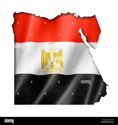 Egyptian Flag Map Stock Photo Alamy