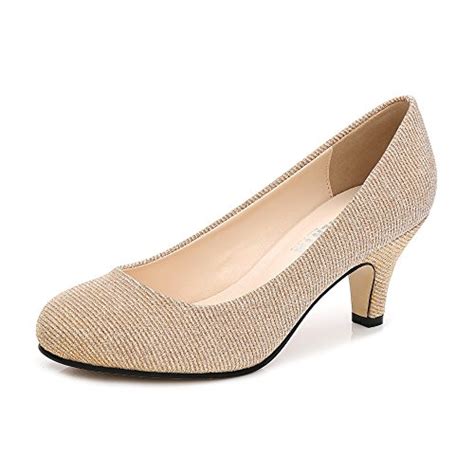 Dailyshoes Womens Comfortable Elegant High Cushioned Casual Low Heels