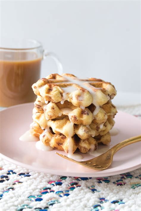 Cinnamon Roll Waffles With Pre Made Dough Recipechatter