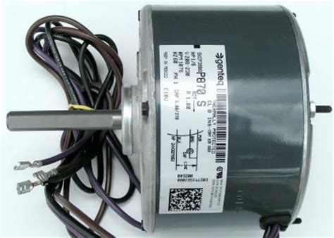 Two legs of 110 with a ground and a 2 wire signal circuit that goes to the contactor from the furnace. B13400251S Goodman Condenser Fan Motor