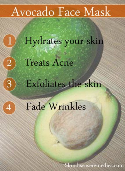 Homemade Avocado Face Mask Skin Disease Remedies