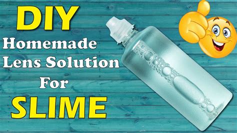 Diy Homemade Lens Solution For Slime How To Make Contact Lens Solution