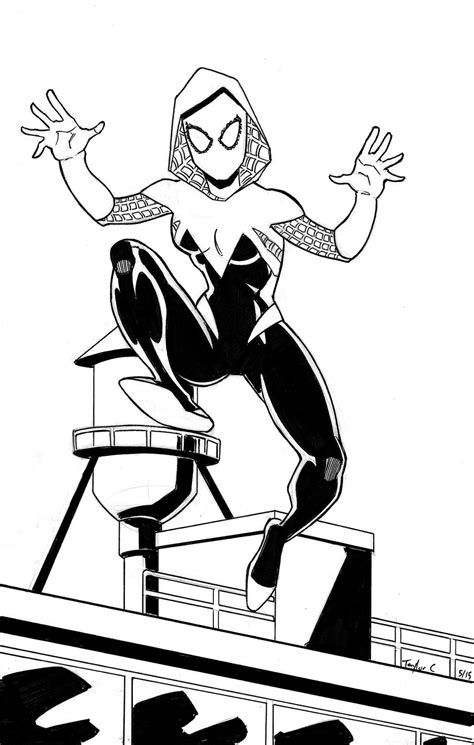 Spider Gwen Coloring Pages For Kids Coloring Pages