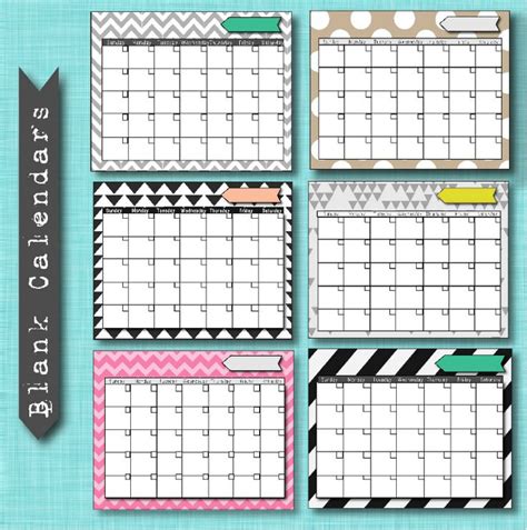 6 Best Images Of Free Printable Calendar Templates Free Printable