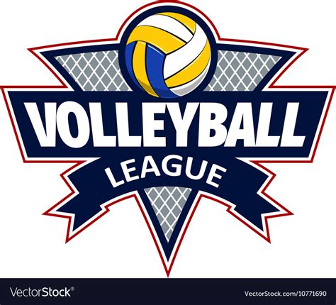 This project is updated every 6 months or so, so check back now and again! Volleyball logo for the team and the cup Vector Image