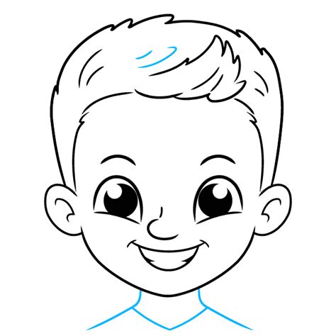 How To Draw Cartoon Boy Face