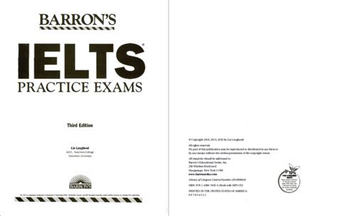Sách Barron s IELTS Practice Exams 3rd edition Sách giấy gáy xoắn