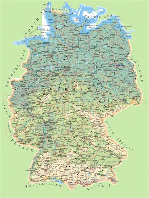 Large Printable Map Of Germany Printable Maps