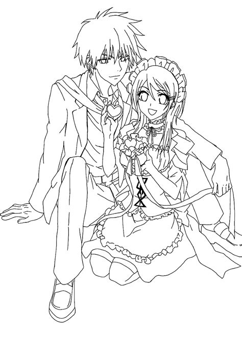 Maid Sama Colouring Picture Coloring Home
