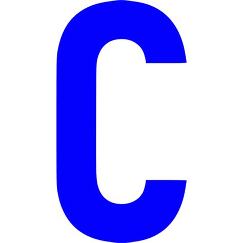Blue Letter C Icon Free Blue Letter Icons