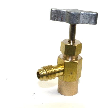 R134a Brass Ac Refrigerant Can Tap Dispensing Valve 12 Acme Fitting