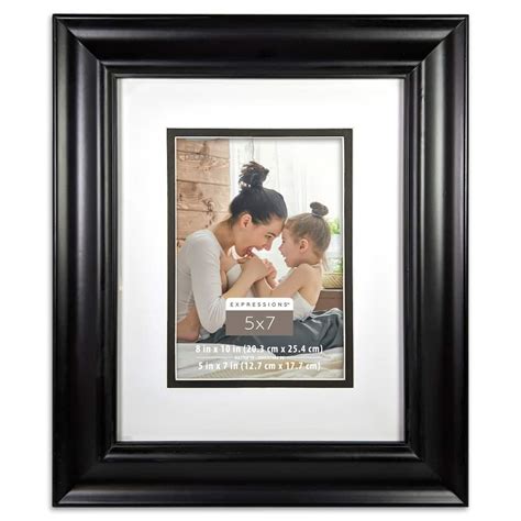 12 Pack Black Beveled 5 X 7 Frame With Double Mat Expressions By