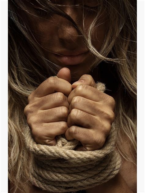 Hands Of A Girl Tied Up With A Rope Poster For Sale By