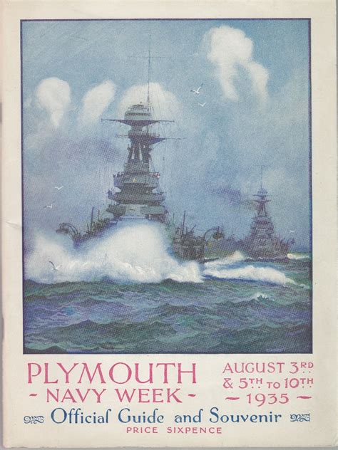 Navy Week Plymouth 3rd To 10th August 1935 In Aid Of Naval