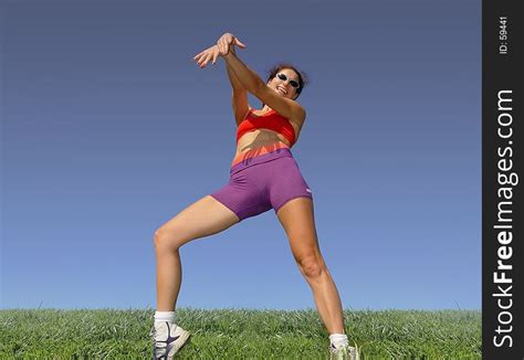 Girl Exercising Outdoors Free Stock Images Photos StockFreeImages Com