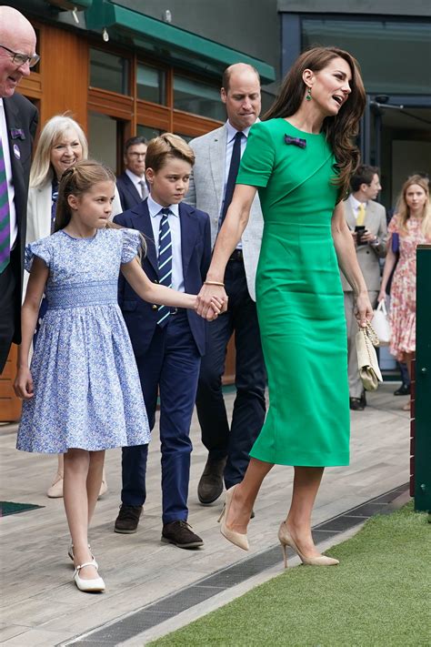 Kate Middleton Gets Sharp In Tan Suede Pumps At Wimbledon 2023