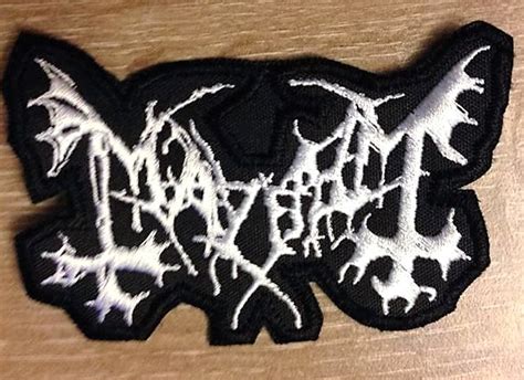 Mayhem Patch Embroidered Metal And Rock T Shirts And Accessories