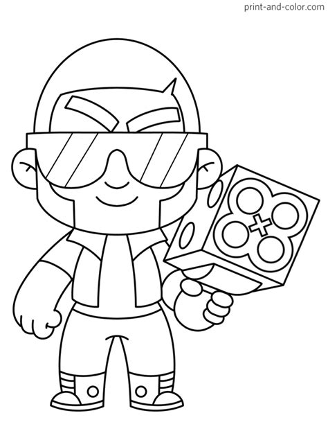 Brawl Stars Coloring Pages Print And Desenhos Para