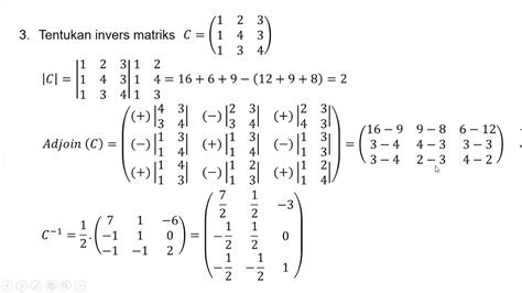 Matriks Invers 3x3 LEMBAR EDU
