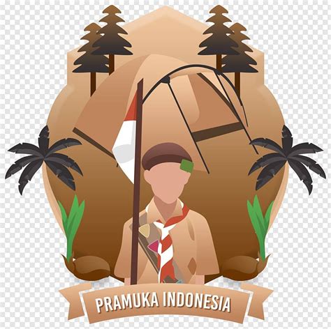 Gambar Pramuka Indonesia Camp Kartun Desain Pramuka Hari Pramuka Vektor
