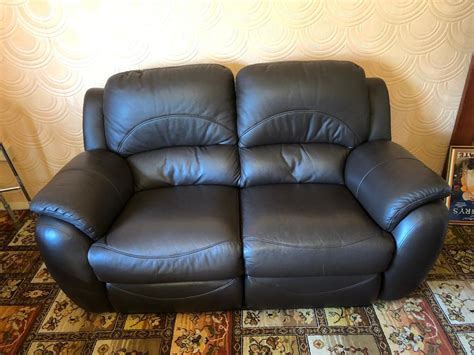 Brown Dfs Leather Reclining Sofa And Armchair In Orpington London