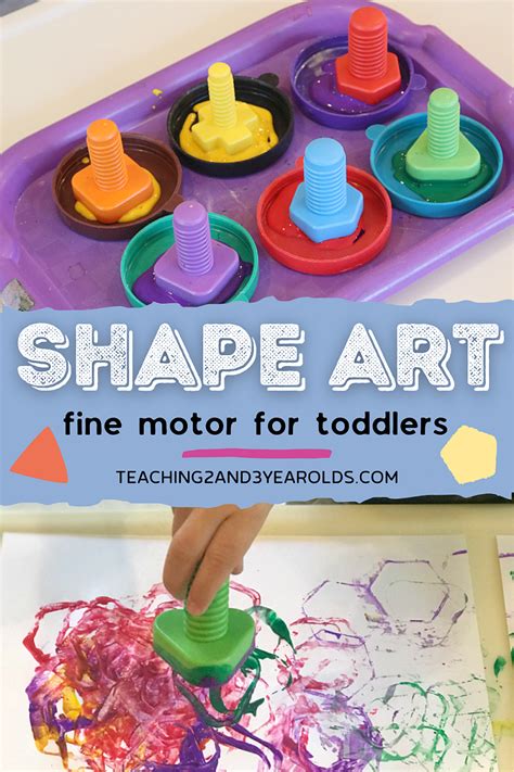 Build Fine Motor Skills With This Toddler Shape Art Activity